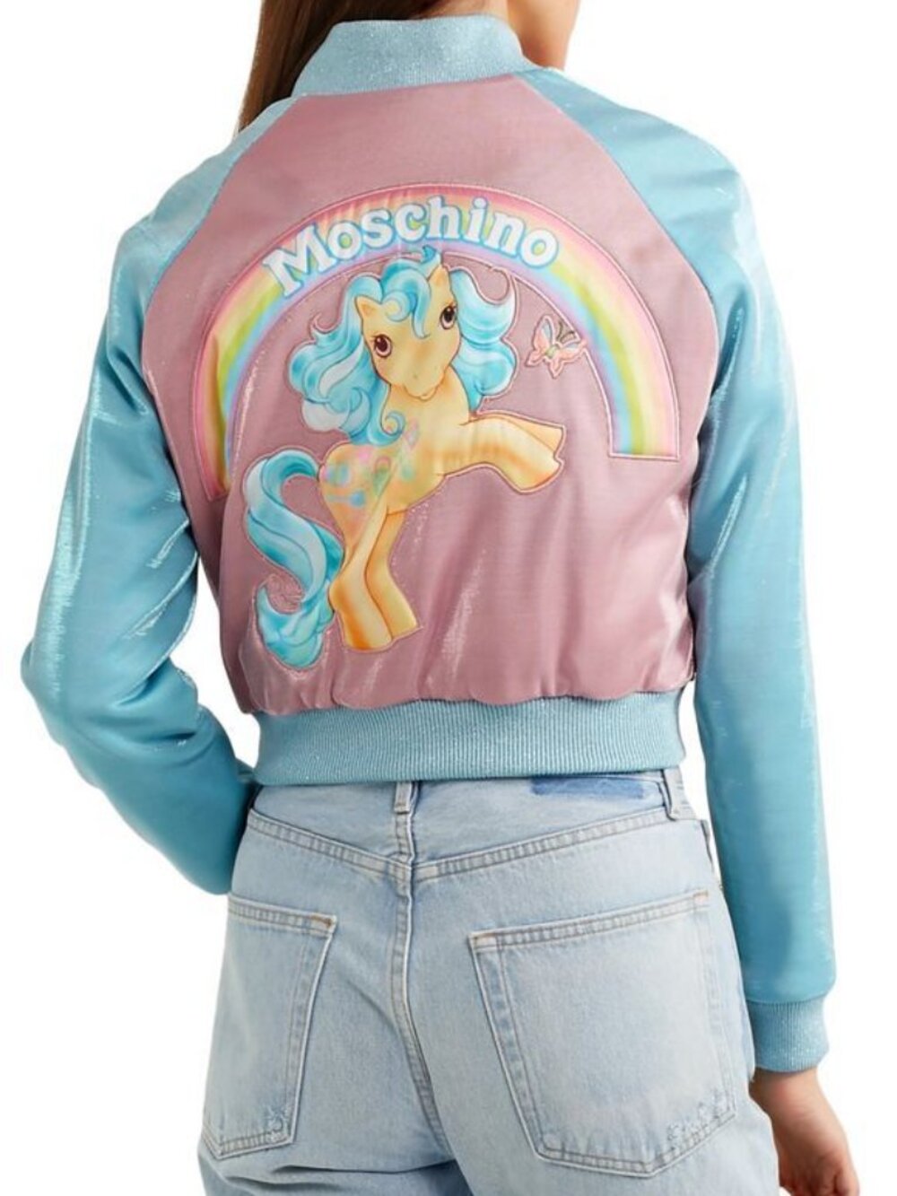 Moschino My Little Pony Lurex Bomber Jacket US 4 IT 38